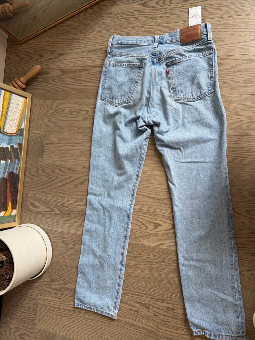 Women Light Blue 501 Levis Denim jeans
